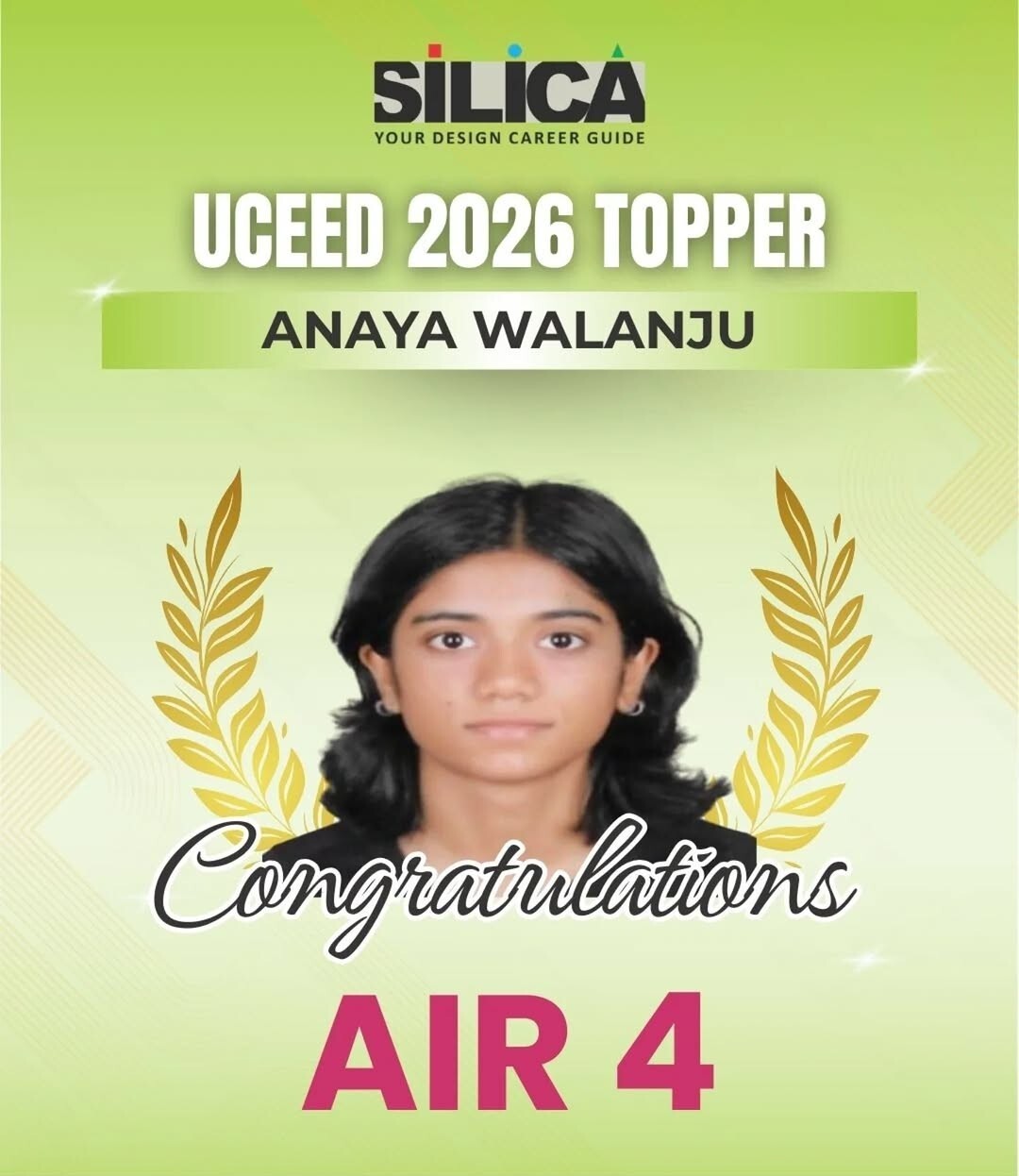 UCEED 2026 Topper - AIR 4
